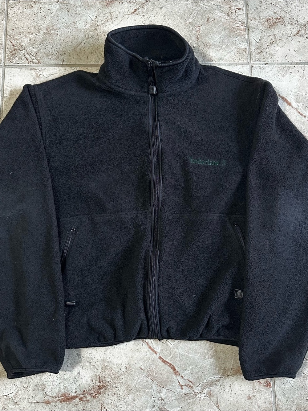 Timberland Black Full-Zip Lightweight Fleece Jacket